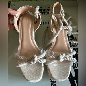 By the sea wedges sandals